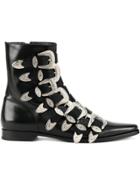 Dsquared2 Buckled Fitted Boots - Black
