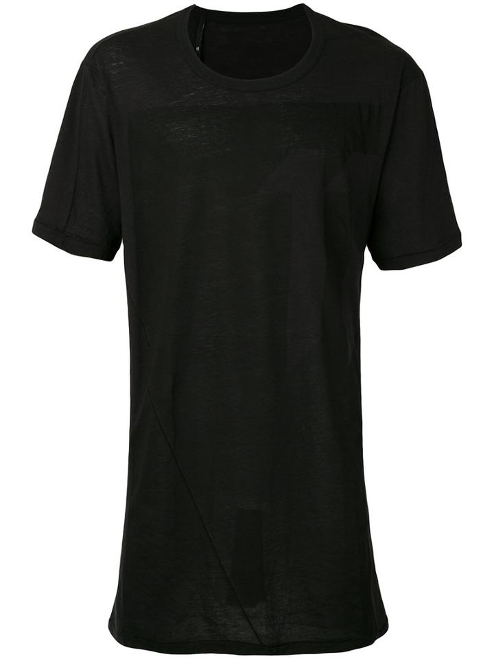 11 By Boris Bidjan Saberi - Block Print T-shirt - Men - Cotton/cashmere - S, Black, Cotton/cashmere