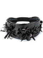 Miu Miu Bead-embellished Headband, Women's, Black, Polyester