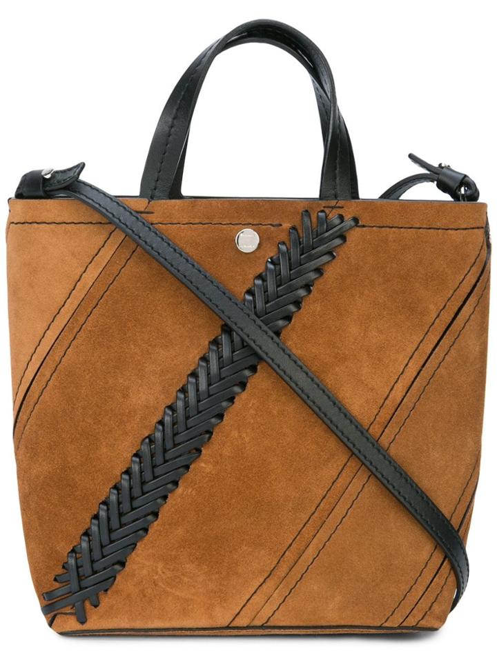 Proenza Schouler Crochet Small Hex Tote - Brown