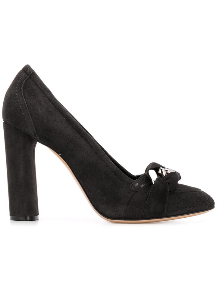 Casadei Chain Toe Detail Pumps - Black