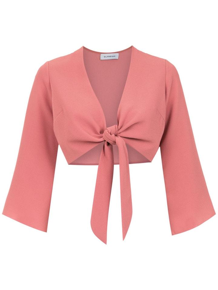 Olympiah Lucca Cropped Top - Pink & Purple