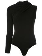 Egrey Asymmetrical Bodysuit - Black