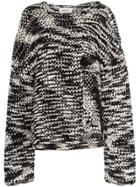 Ambush Waves Knitted Oversized Sweater - Black