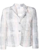 Thom Browne Classic Single Breasted Sport Coat In Tulle With Overdyed
