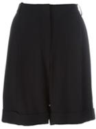 Alexander Mcqueen High Waisted Shorts, Women's, Size: 42, Black, Acetate/viscose/silk