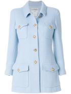 Chanel Vintage Slim-fit Multi-pockets Jacket - Blue