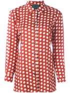 Jean Paul Gaultier Vintage Dotted Vest Panel Shirt - Red