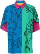 Jc De Castelbajac Pre-owned Oversized Fish Printed Shirt - Multicolour