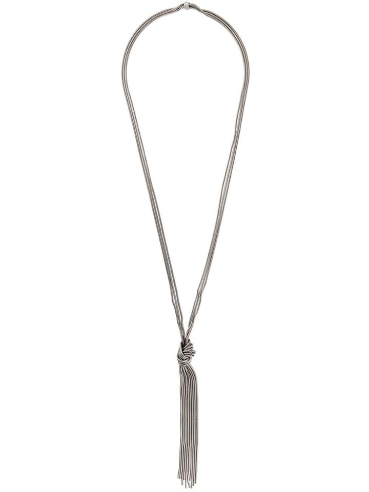 Rosantica Drop Knot Necklace - Metallic