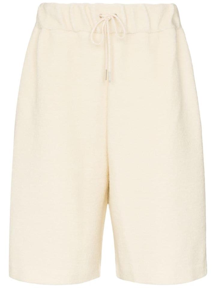 Jil Sander Oversized Track Shorts - Neutrals