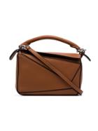 Loewe Tan Brown Puzzle Mini Leather Shoulder Bag