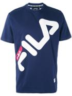 Fila - Logo Print T-shirt - Men - Cotton - S, Blue, Cotton