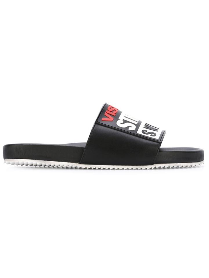 Swear Vision Street Wear X Swear Sliders, Women's, Size: 40, Black, Rubber/leather