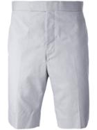 Thom Browne - Button Detail Bermudas - Men - Cotton/cupro - 1, Grey, Cotton/cupro