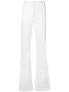 A Plan Application High-waist Flared Jeans - White