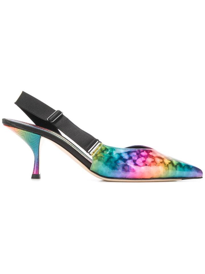 Marco De Vincenzo Pointed Slingback Pumps - Black