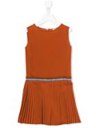 Bellerose Kids Pleated Dress, Girl's, Size: 8 Yrs, Yellow/orange