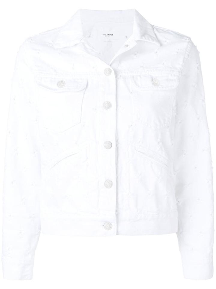 Isabel Marant Étoile Cropped Denim Jacket - White