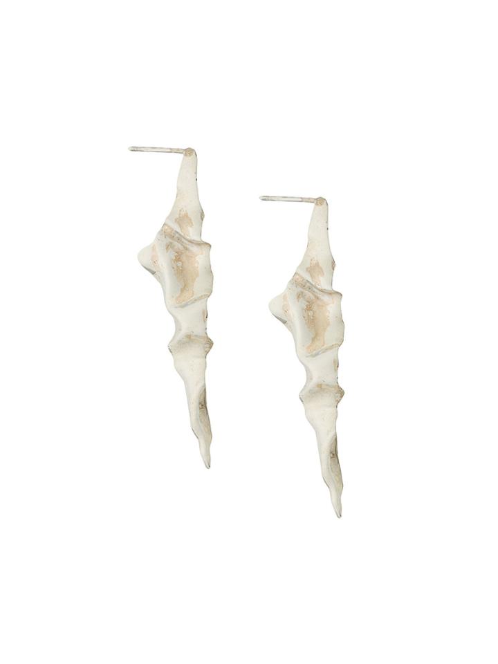 Niza Huang Pointed Drop Earrings - Metallic