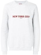 A.p.c. New York City Sweatshirt - Grey