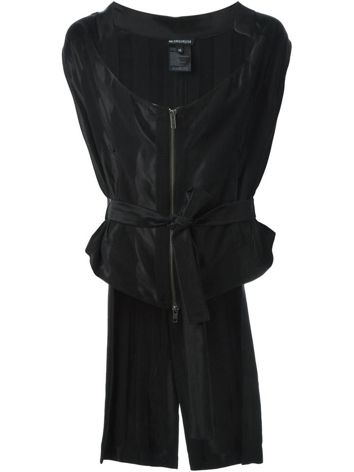 Ann Demeulemeester High Low Hem Zip Gilet