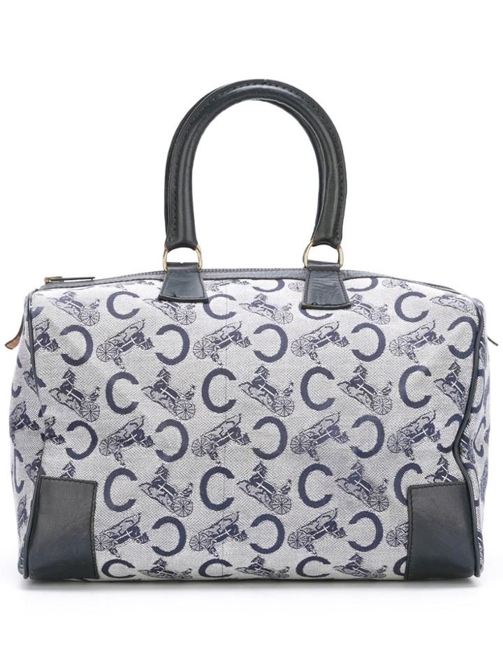 Céline Vintage Horse Logo Bag - Blue