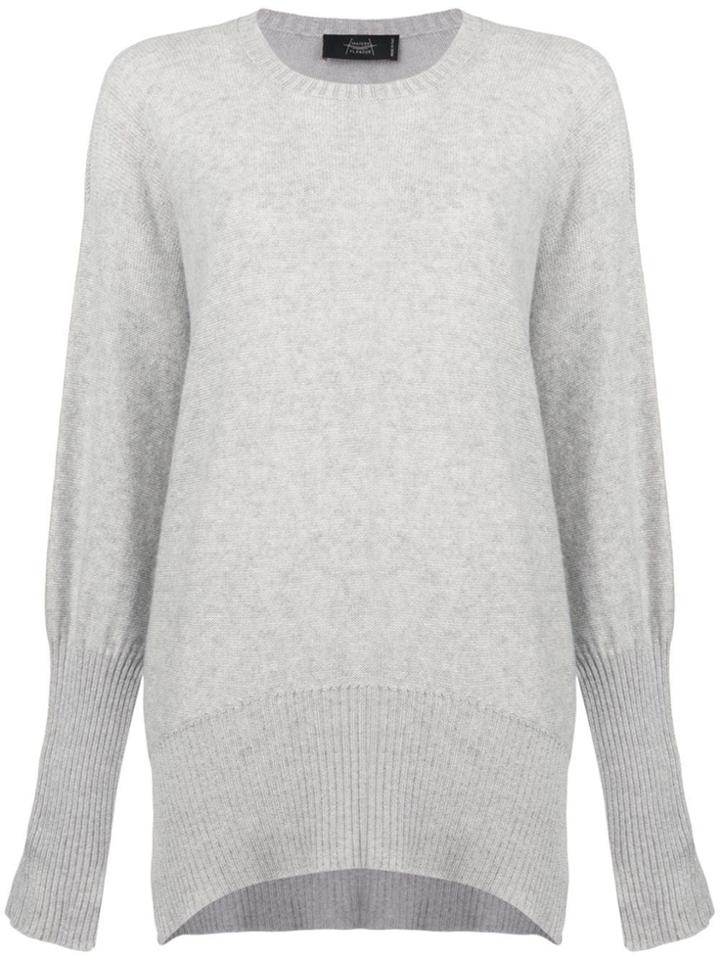 Maison Flaneur Draped Long-sleeve Sweater - Grey