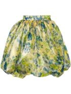 Vivetta Floral Print Flared Skirt - Green