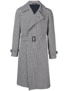Tagliatore Dogtooth Trench Coat - White