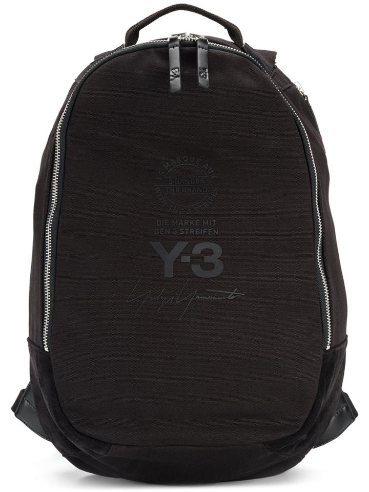 Y-3 Logo Backpack - Black