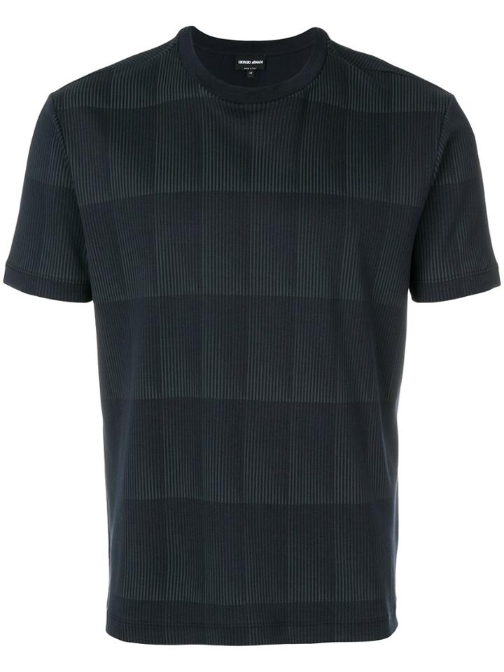 Giorgio Armani Patterned T-shirt - Blue