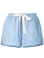 Bassike - Beach Shorts - Women - Cotton - 6, Blue, Cotton