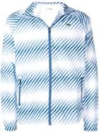 Lacoste Faded Striped Bomber Jacket - White