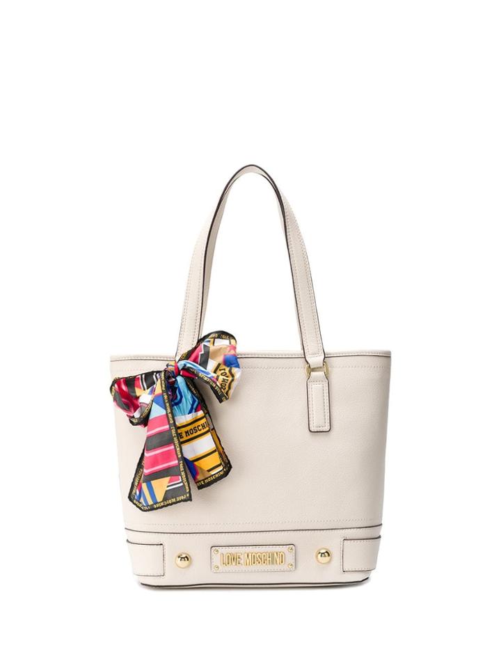 Love Moschino Scarf Detail Tote - Neutrals