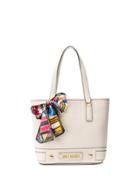 Love Moschino Scarf Detail Tote - Neutrals
