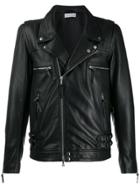 John Elliott Leather Biker Jacket - Black