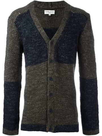 Ymc V-neck Cardigan, Men's, Size: Large, Blue, Acrylic/wool/alpaca