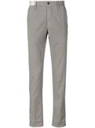 Incotex Checked Slim-fit Trousers - Blue