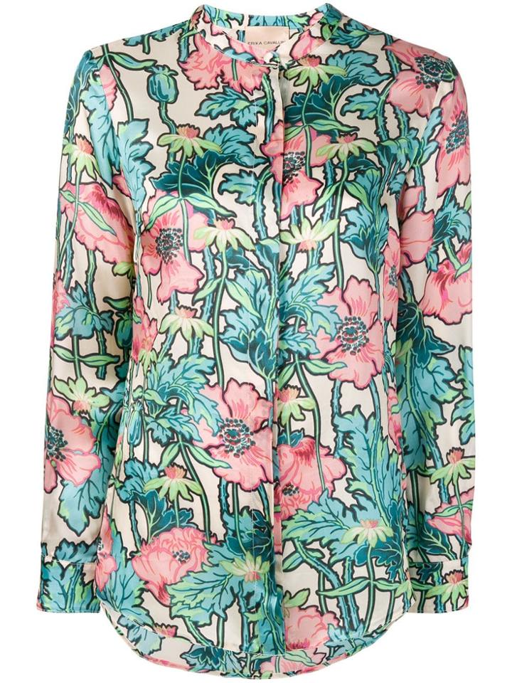 Erika Cavallini Floral Print Shirt - Pink