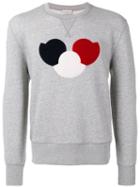 Moncler Logo Plaque Sweatshirt, Men's, Size: Large, Grey, Cotton/polyester