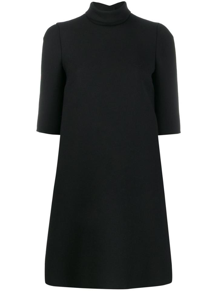 Dolce & Gabbana Roll-neck Shift Dress - Black