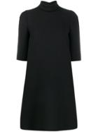 Dolce & Gabbana Roll-neck Shift Dress - Black