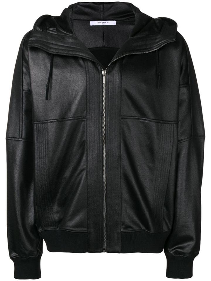 Givenchy Waxed-effect Jacket - Black