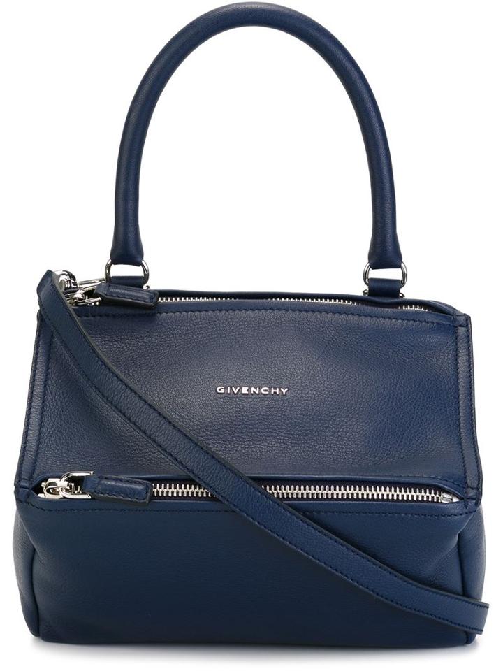 Givenchy Small Pandora Tote, Women's, Blue, Goat Skin