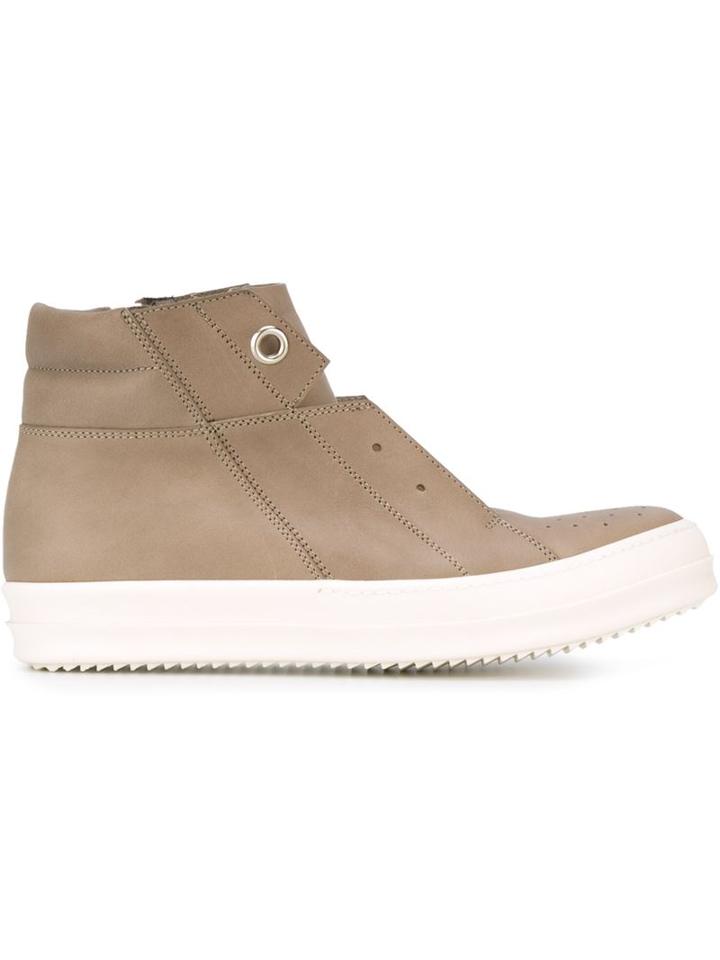 Rick Owens Island Dunk Sneakers, Men's, Size: 43, Nude/neutrals, Calf Leather/leather/rubber