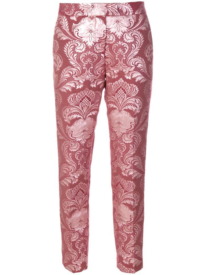Christian Pellizzari Jacquard Trousers - Pink & Purple