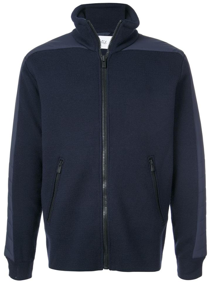 Aztech Mountain Contrast Side Panel Knit Jacket - Blue