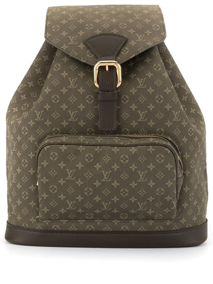 Louis Vuitton Pre-owned Mini Montsouris Gm Monogram Backpack - Green