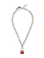Dsquared2 Padlock Chain Necklace - Silver